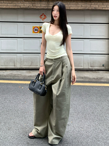 Luca Oversized Pleated Pants