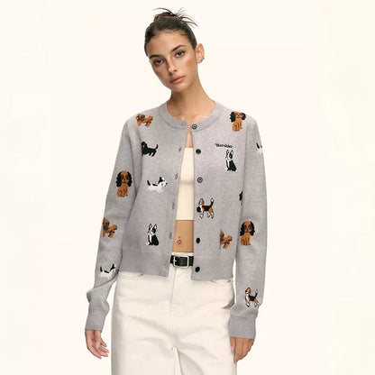 Marley Puppy Parade Knit Cardigan
