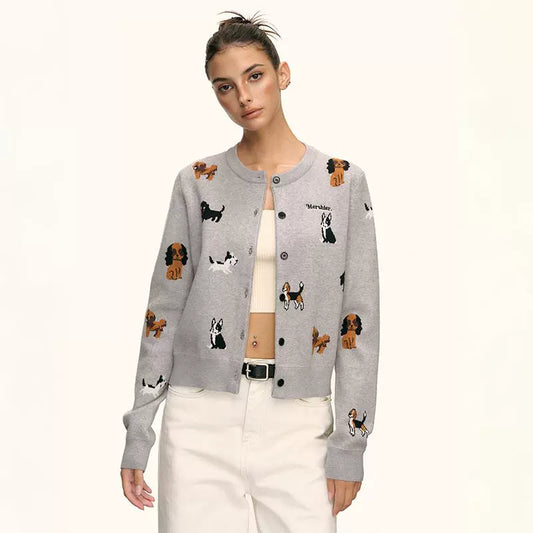 Marley Puppy Parade Knit Cardigan