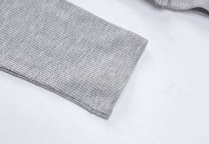 Aurelia Ribbed Button-Up Crop Top