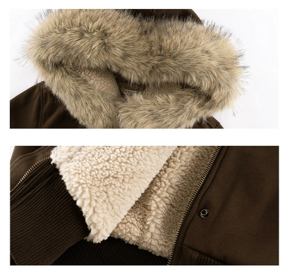 Miley Retro Fur Collar Jacket