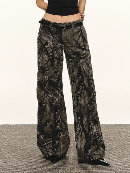 Carmen Vintage Camouflage Cargo Pants