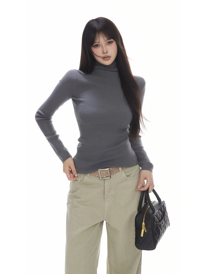 Lea Ribbed Turtleneck Sweater