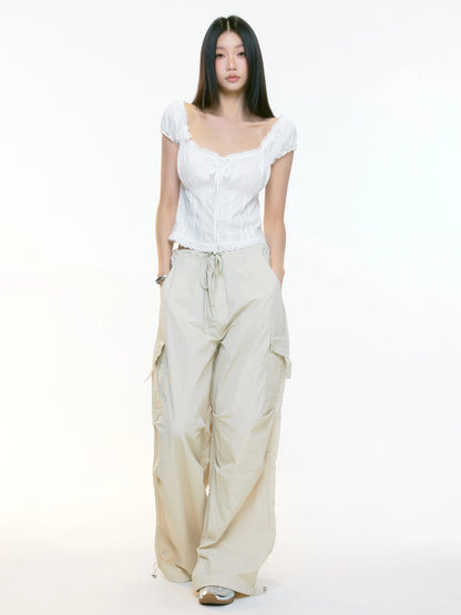 Rhea Drawstring Cargo Pants