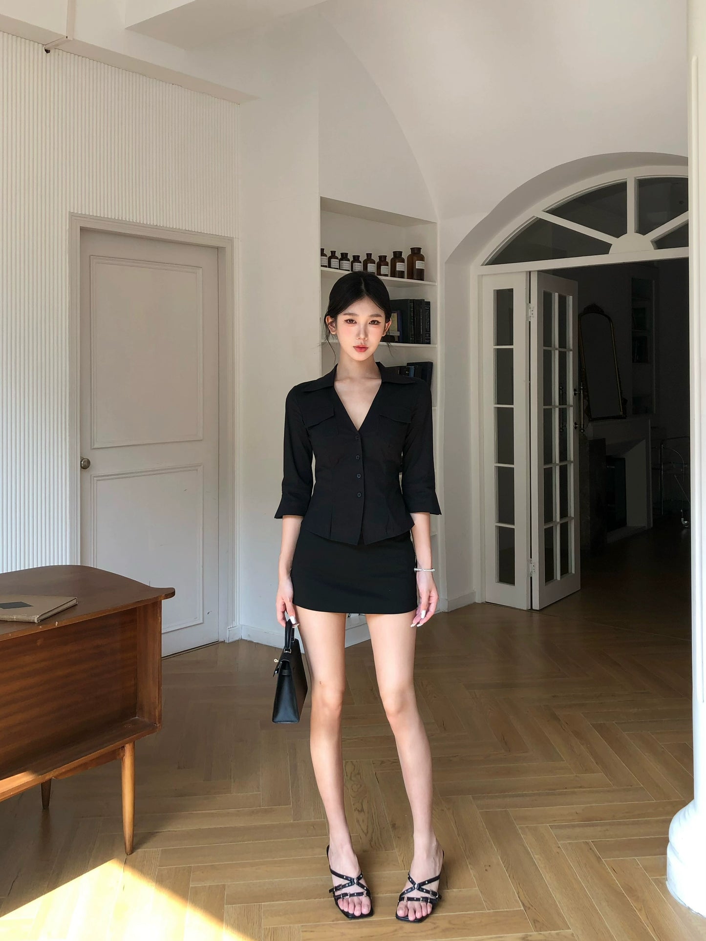 Lara Tailored Collar Mini Dress