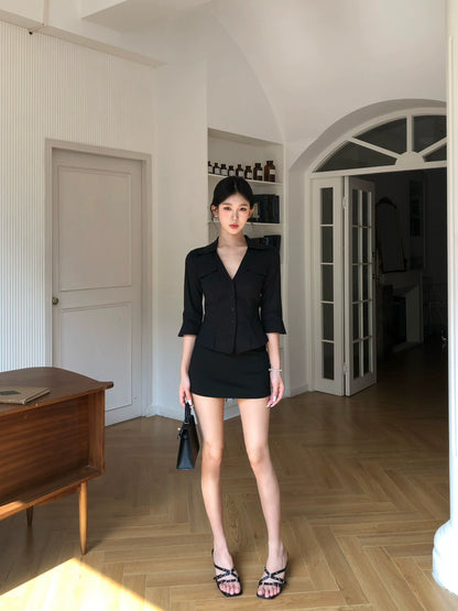 Lara Tailored Collar Mini Dress