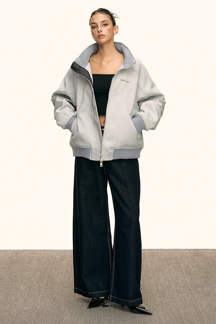 Lyra Soft High Collar Zip Jacket