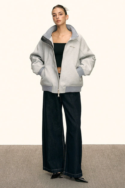 Lyra Soft High Collar Zip Jacket