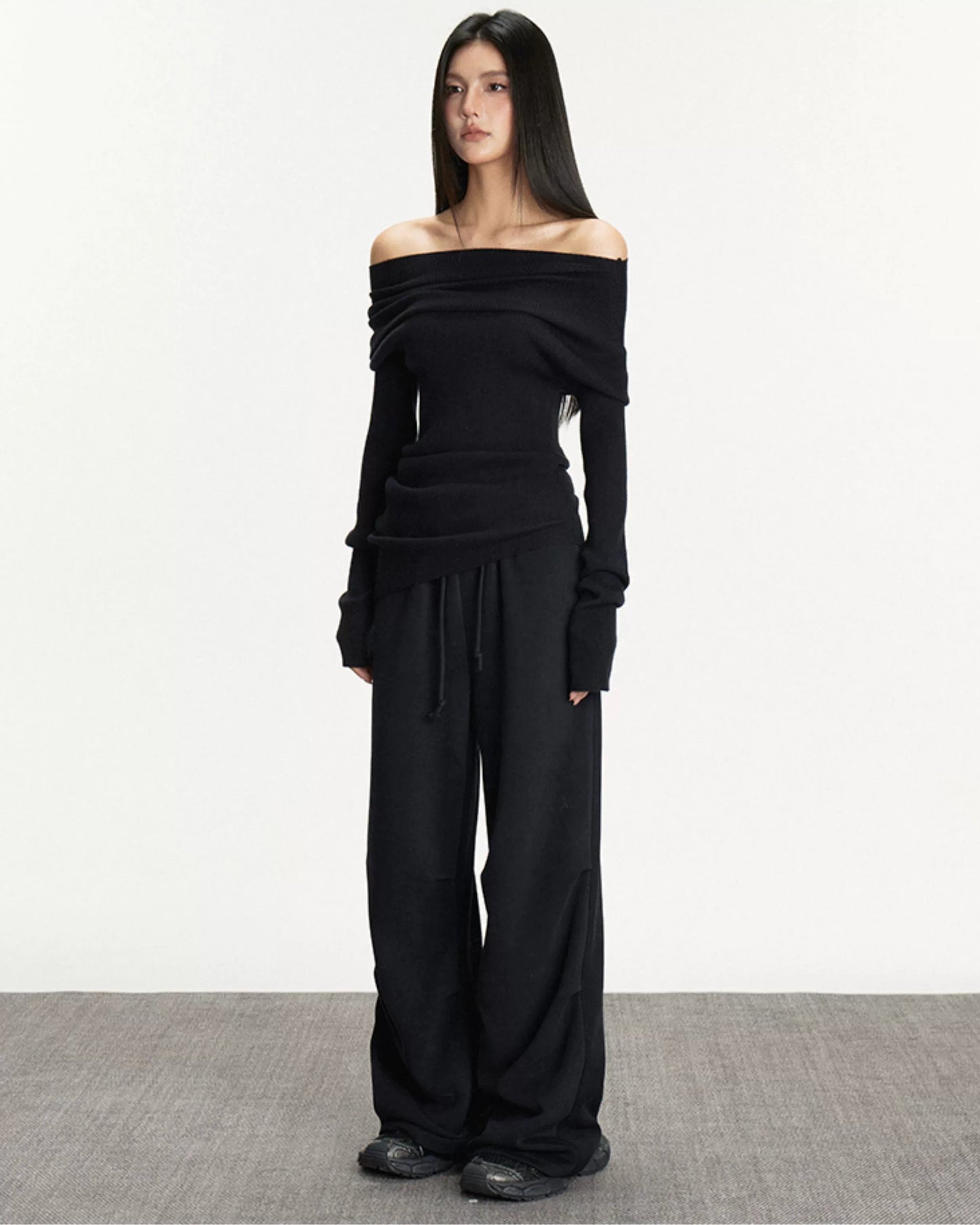 Anna Asymmetrical Knit Sweater