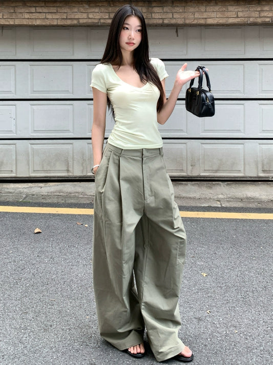 Luca Oversized Pleated Pants