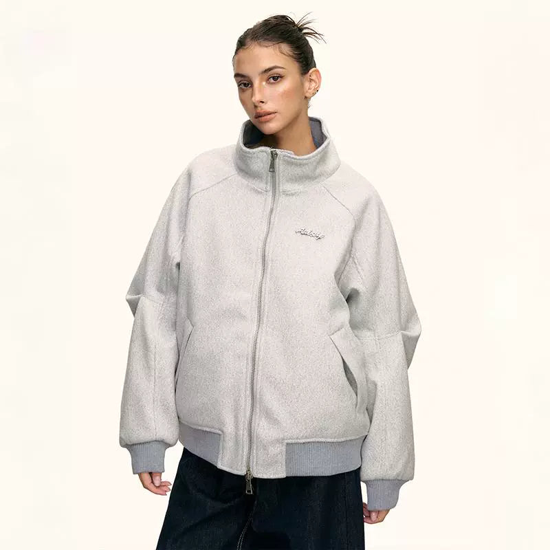 Lyra Soft High Collar Zip Jacket