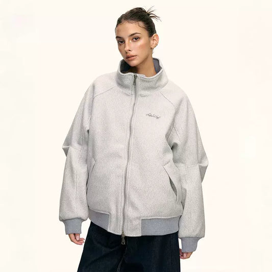 Lyra Soft High Collar Zip Jacket