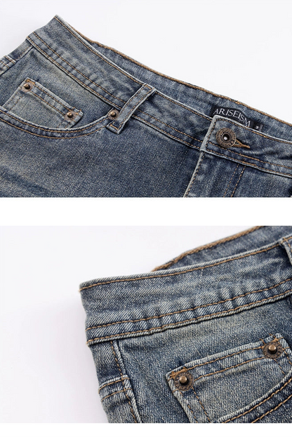 Yara Low Rise Denim Shorts