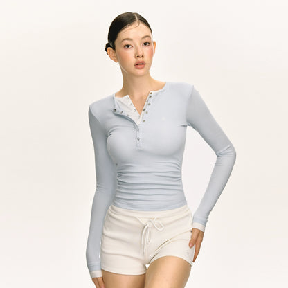 Jade Knit Double Long Sleeve T-Shirt