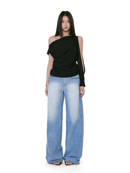 Kaia Asymmetrical One-Shoulder Top