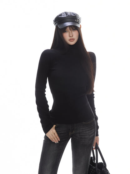 Lea Ribbed Turtleneck Sweater