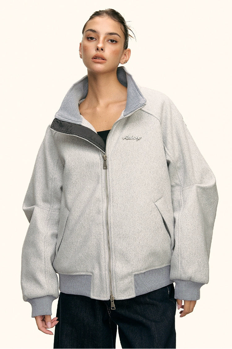 Lyra Soft High Collar Zip Jacket