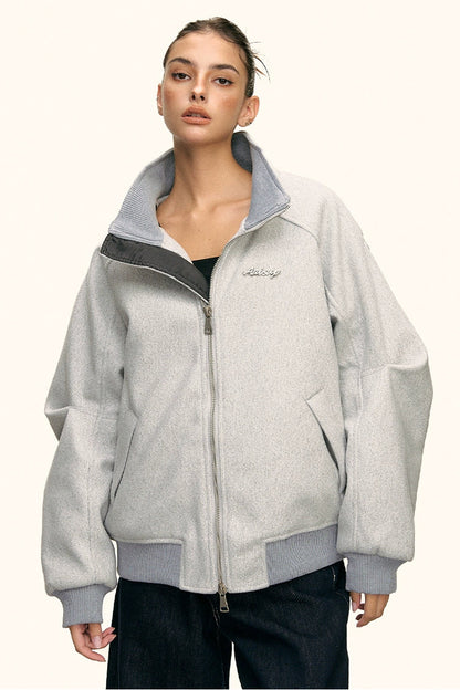 Lyra Soft High Collar Zip Jacket