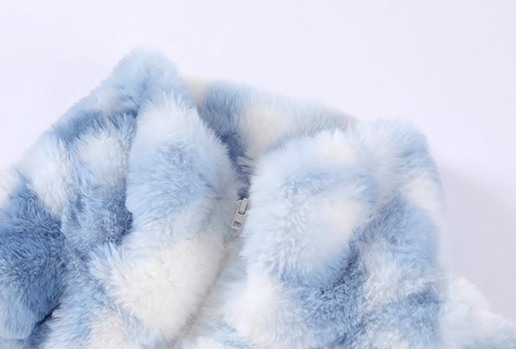 Clara Fluffy Pattern Zip Jacket