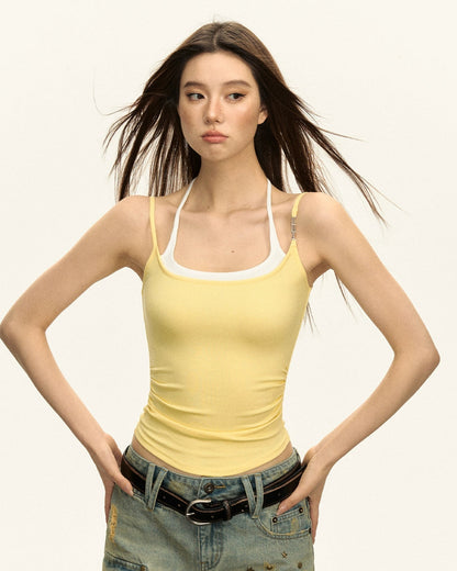 Amara Retro Halterneck Cami Top