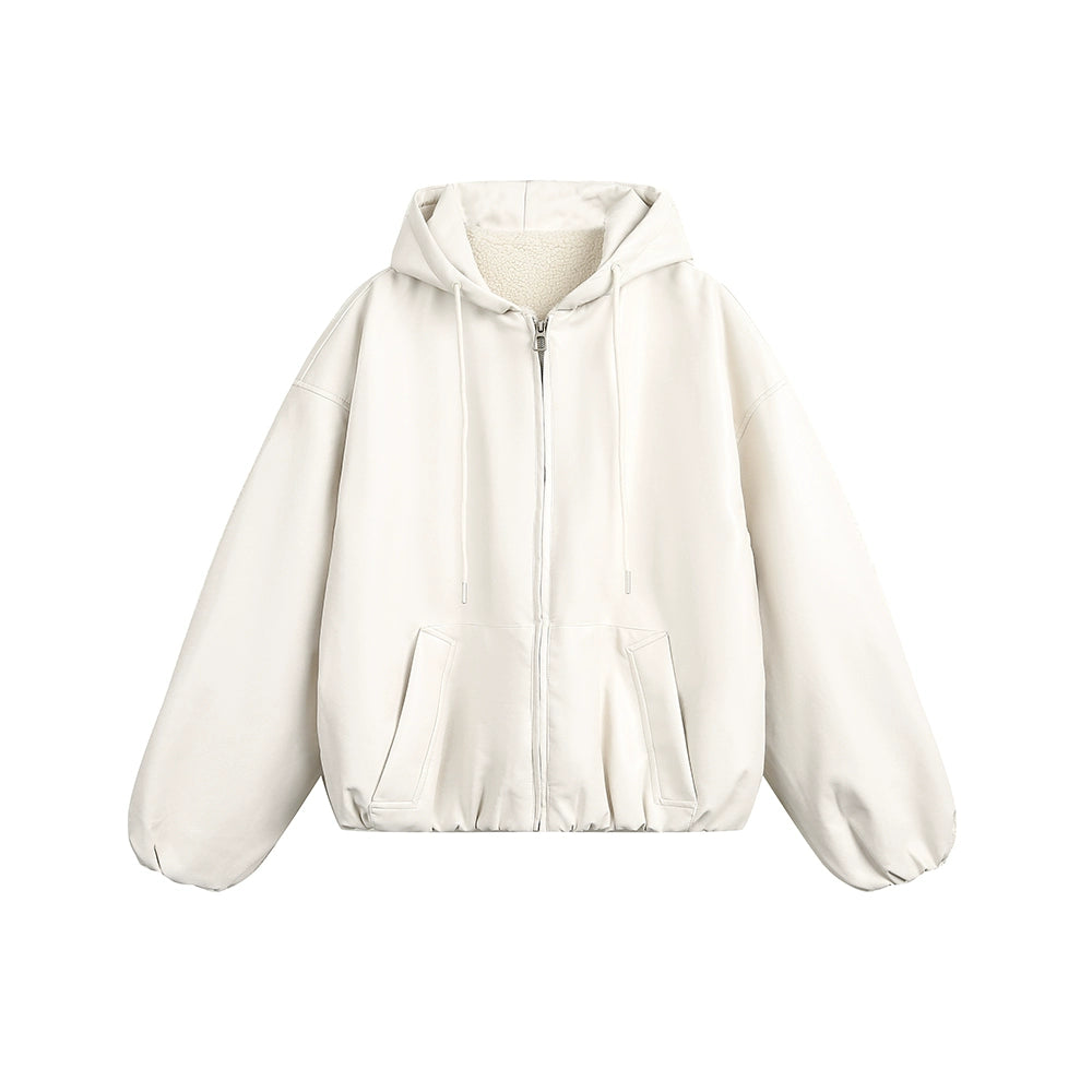 Urban Luxe Oversized Faux-Leather Jacket