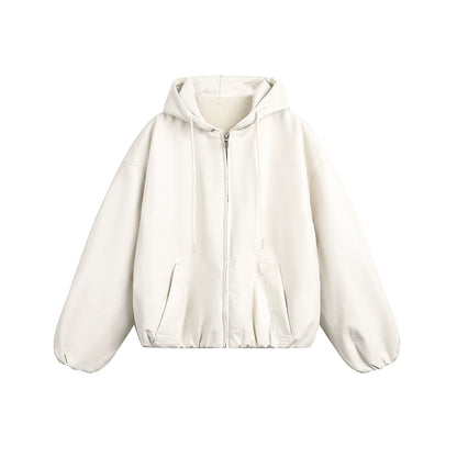 Urban Luxe Oversized Faux-Leather Jacket