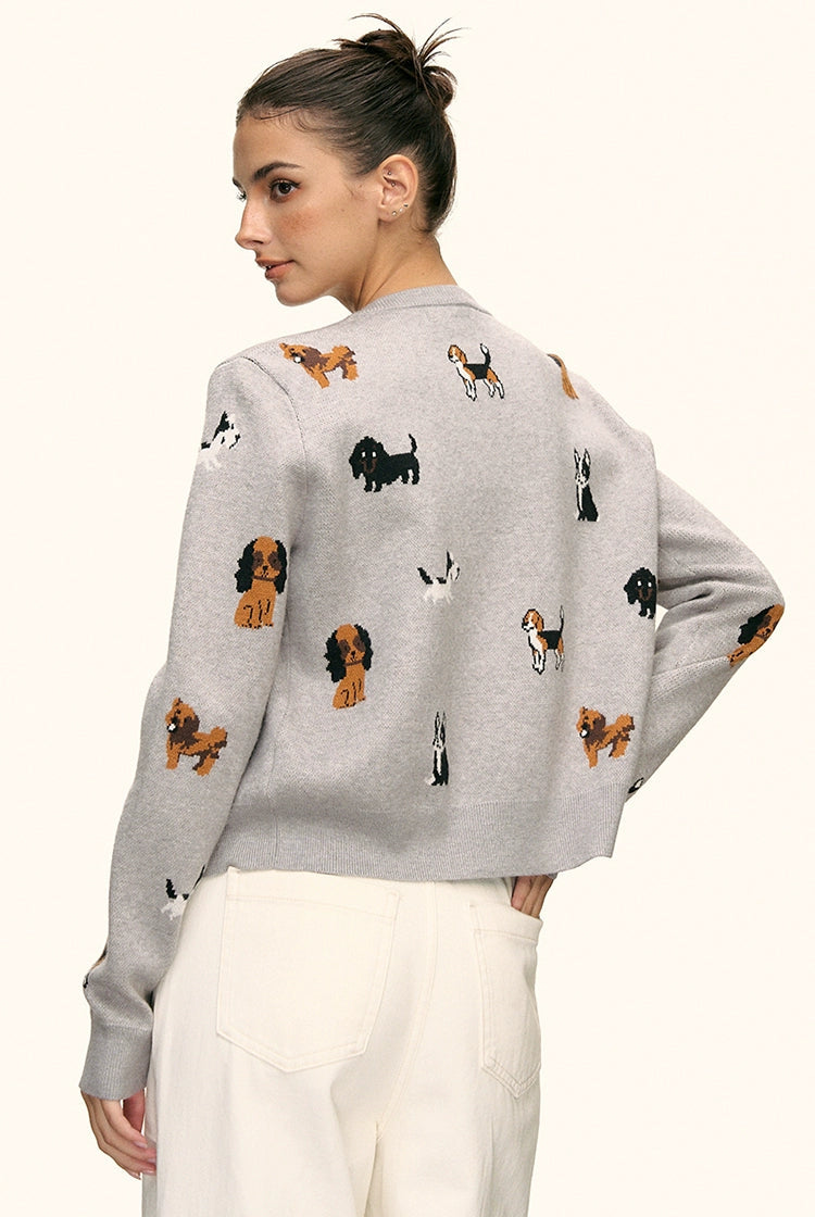 Marley Puppy Parade Knit Cardigan