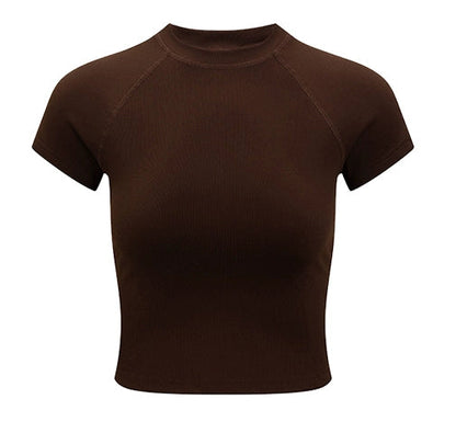 Lexi Solid Color Basic T-Shirt