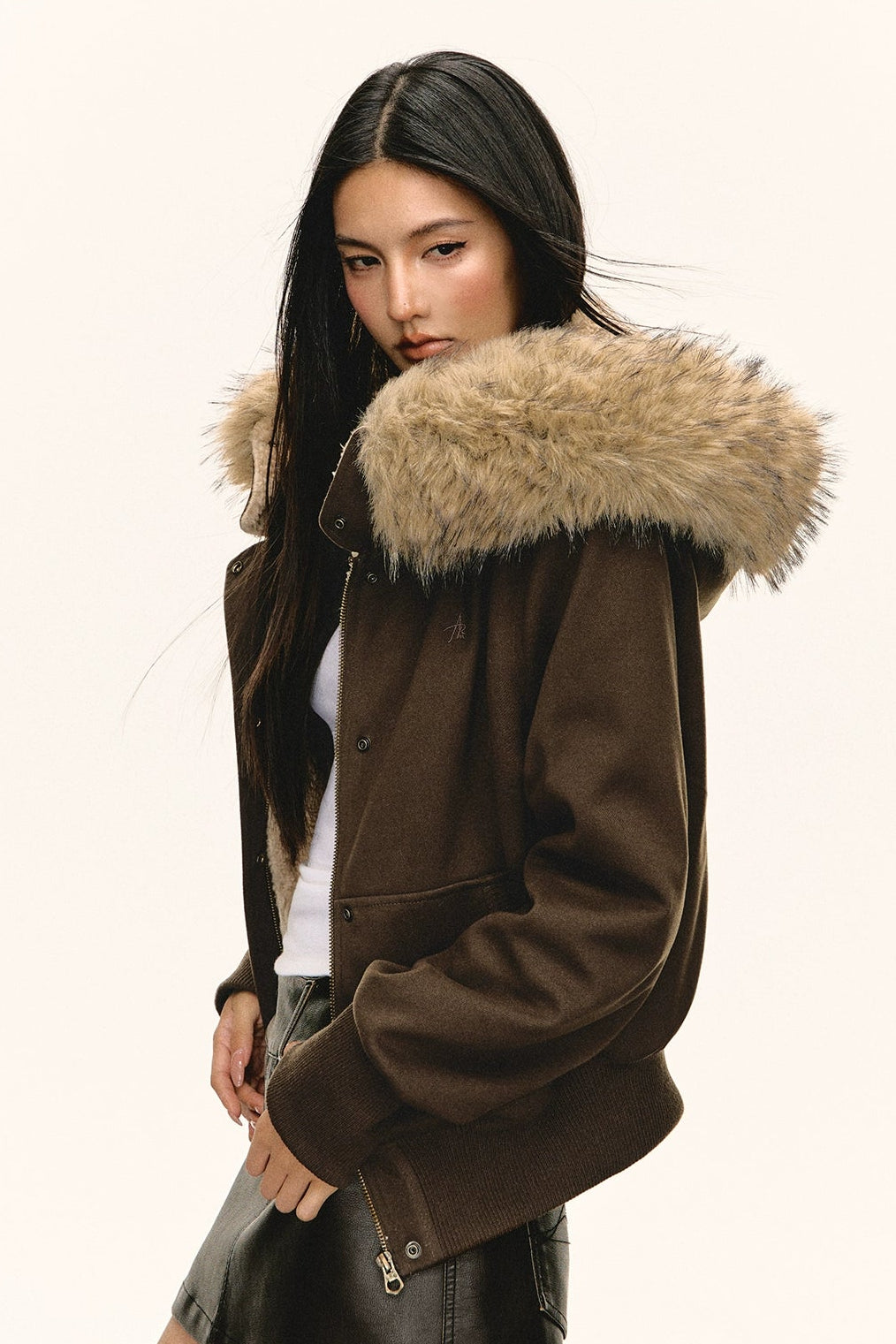 Miley Retro Fur Collar Jacket