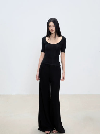 Zadie Structured Wide-Leg Pants