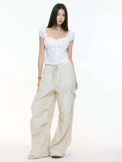 Rhea Drawstring Cargo Pants