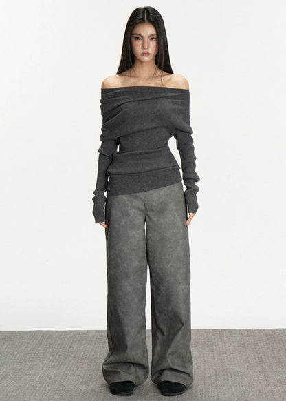 Anna Asymmetrical Knit Sweater