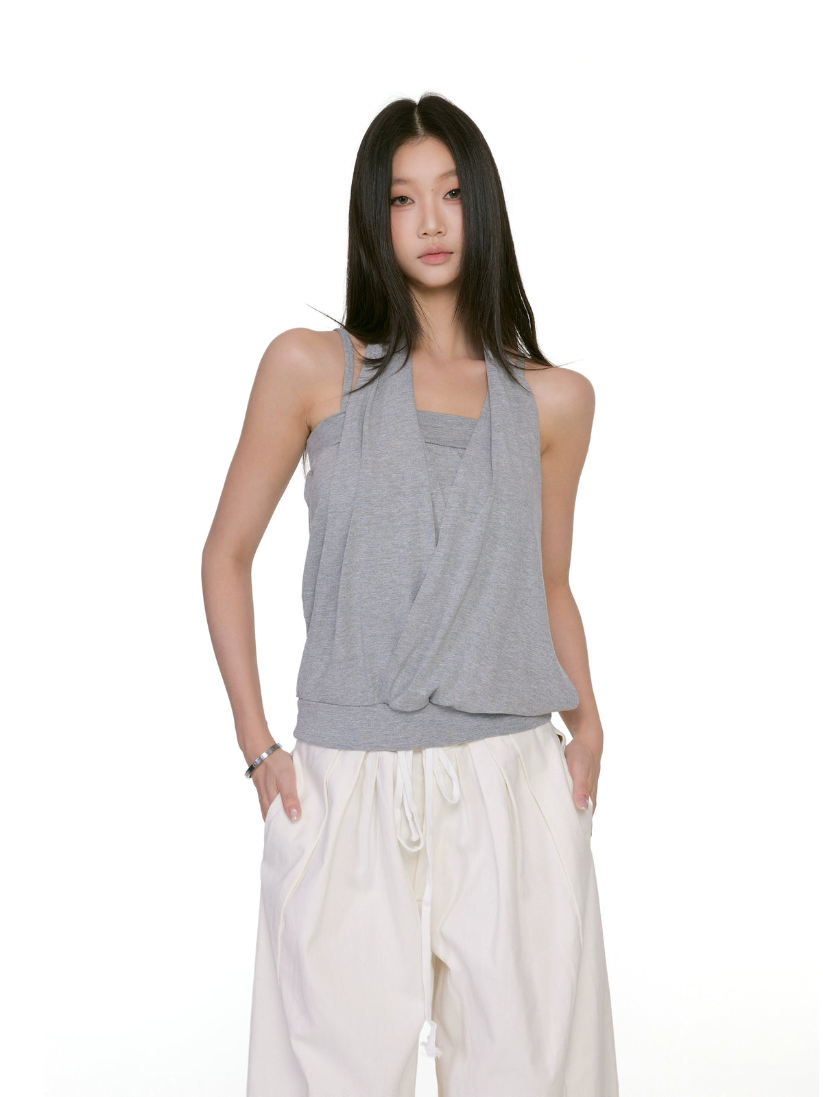 Isolde Draped Layered Tank