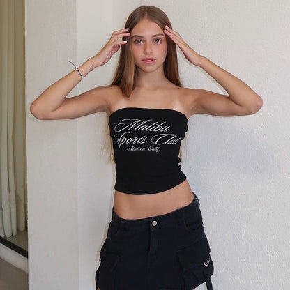Malibu Script Tube Top