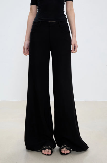 Zadie Structured Wide-Leg Pants