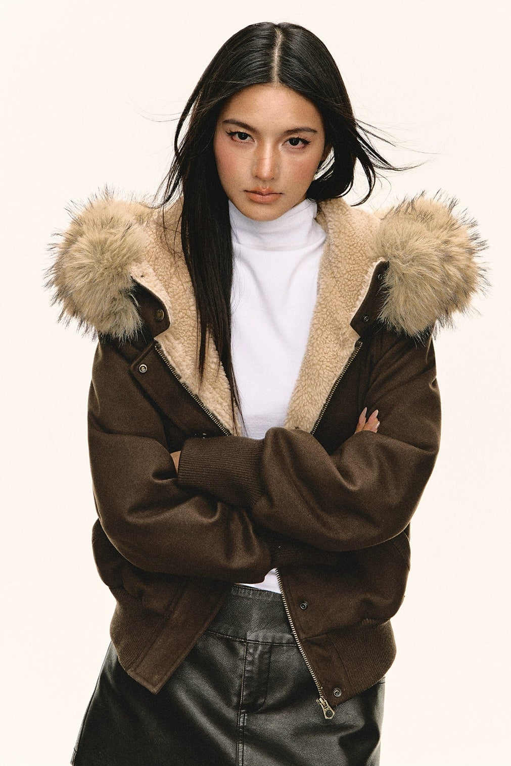 Miley Retro Fur Collar Jacket