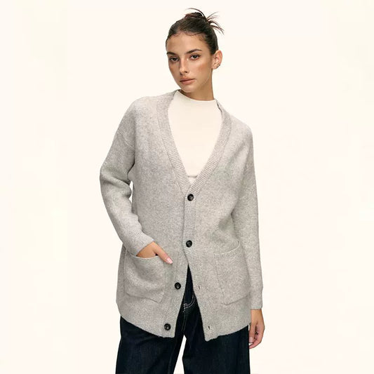 Elara Soft Knit Button Cardigan