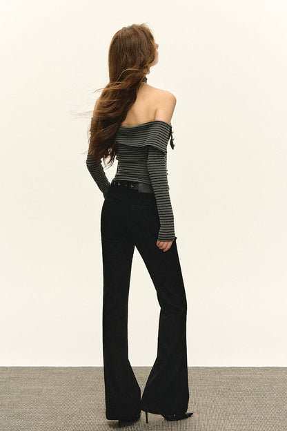 Leah One Shoulder Long Sleeve T-Shirt