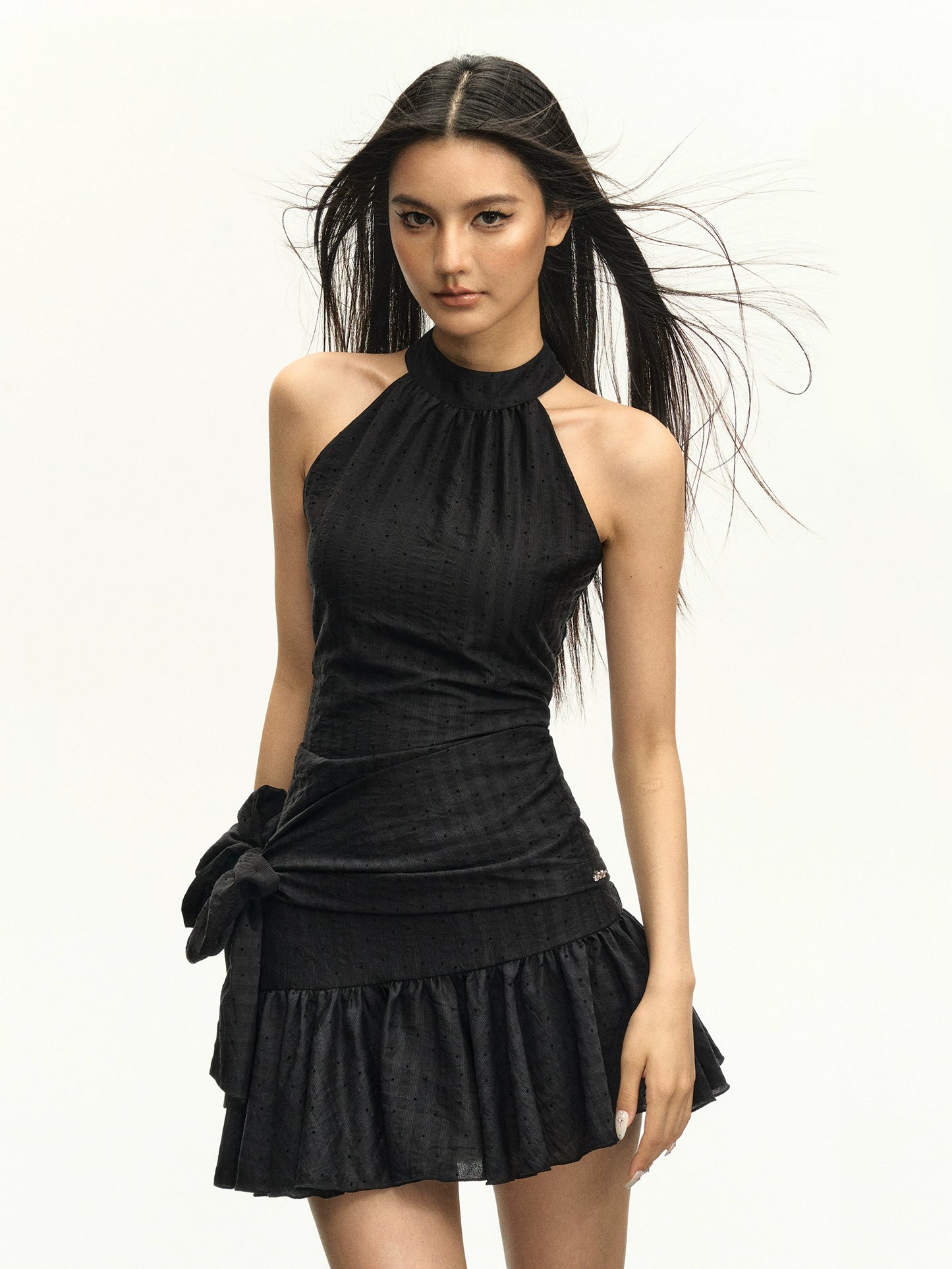Katalina Bow Sleeveless Mini Dress