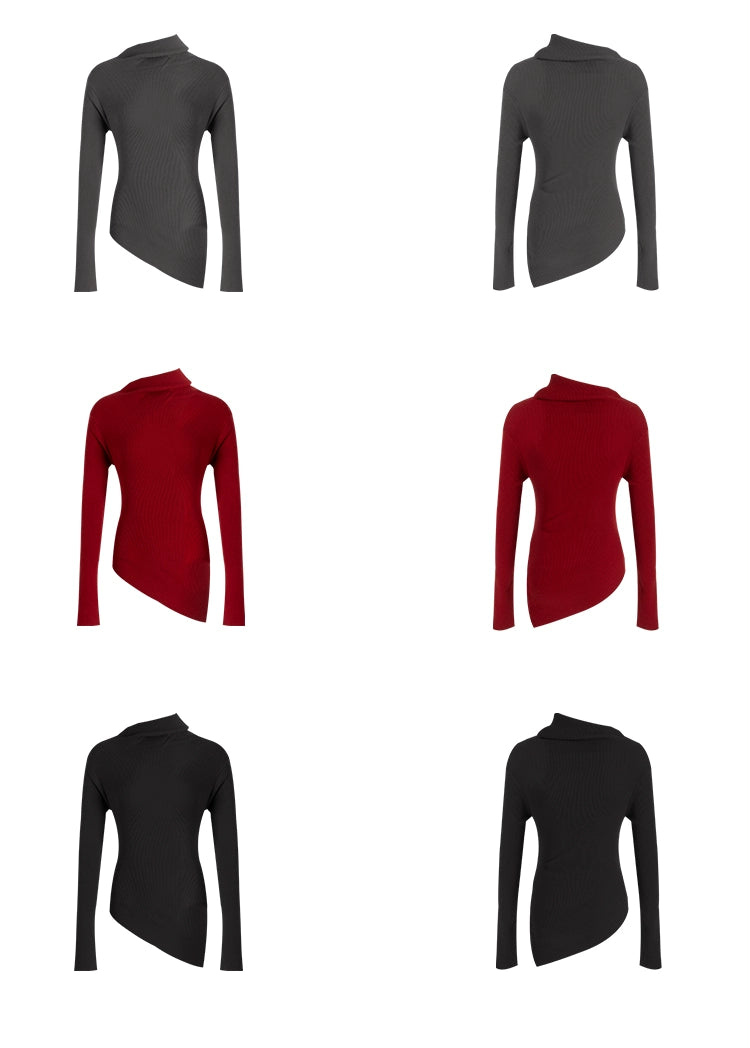 Anna Asymmetrical Knit Sweater
