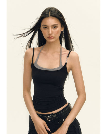 Amara Retro Halterneck Cami Top