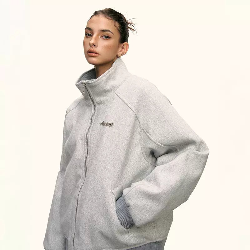 Lyra Soft High Collar Zip Jacket