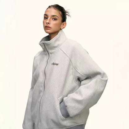 Lyra Soft High Collar Zip Jacket