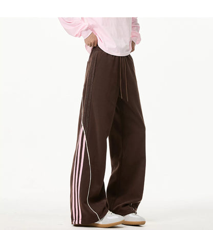 Velour Stripe Relaxed Sweatpants