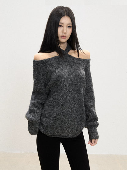 Alina Off-Shoulder Crisscross Sweater