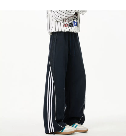 Velour Stripe Relaxed Sweatpants