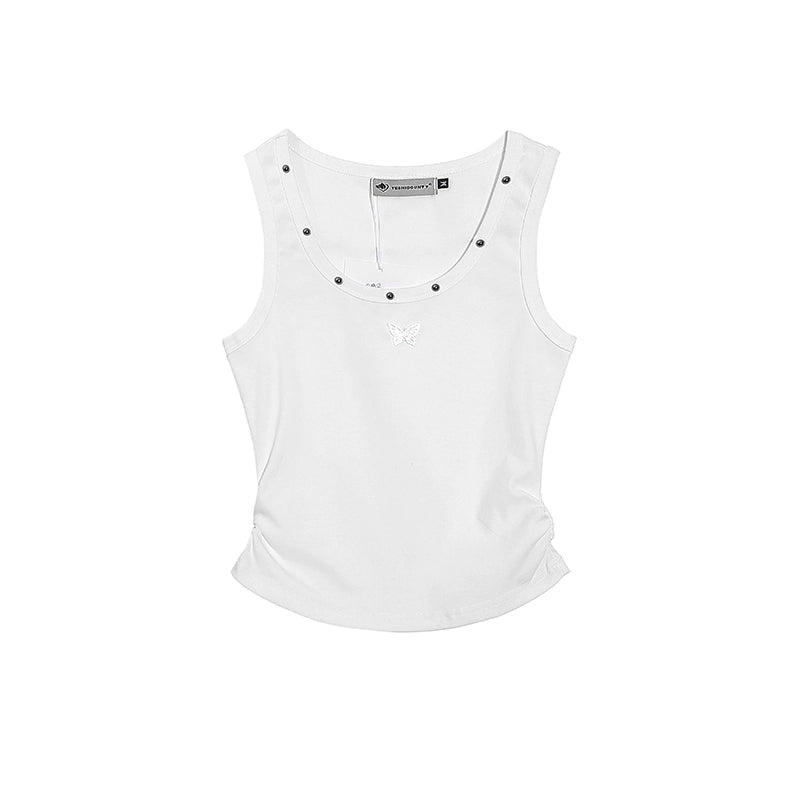Luxe Butterfly Studded Tank Top