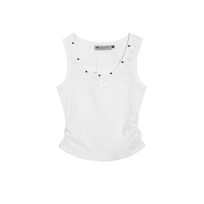 Luxe Butterfly Studded Tank Top