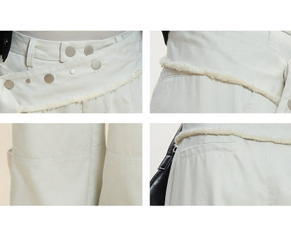 Isla Layered Detail Wide-Leg Pants