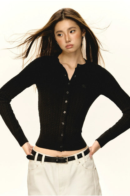 Eden Retro Knitted Cardigan Sweater
